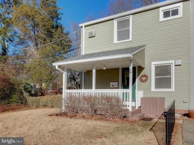 view of front of house with covered porch