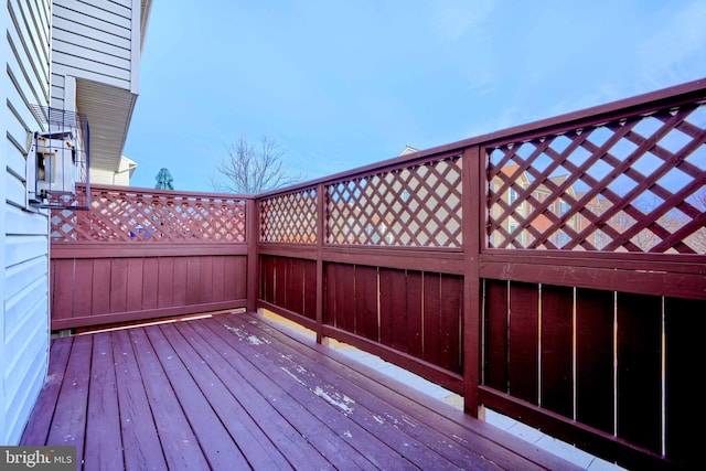 view of wooden terrace