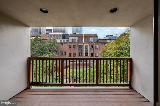 view of balcony