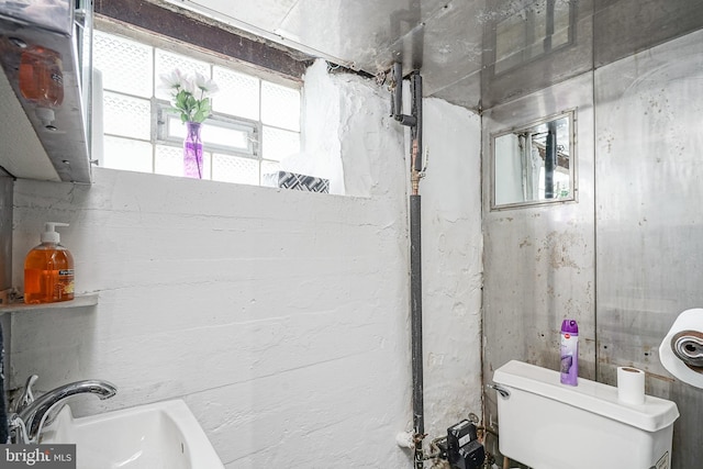 bathroom with toilet and sink