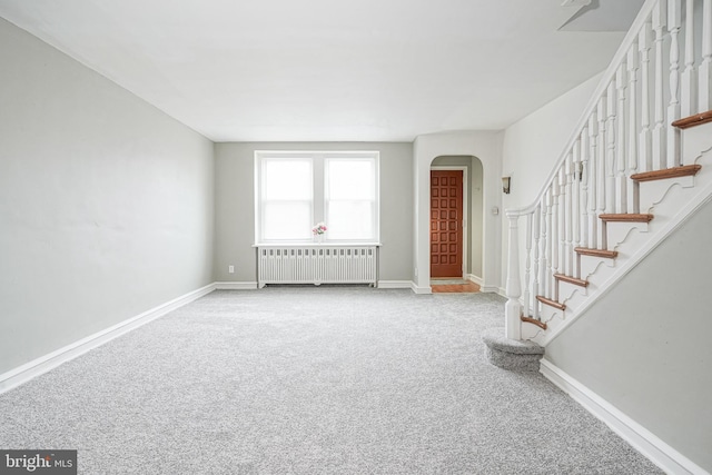 interior space featuring radiator