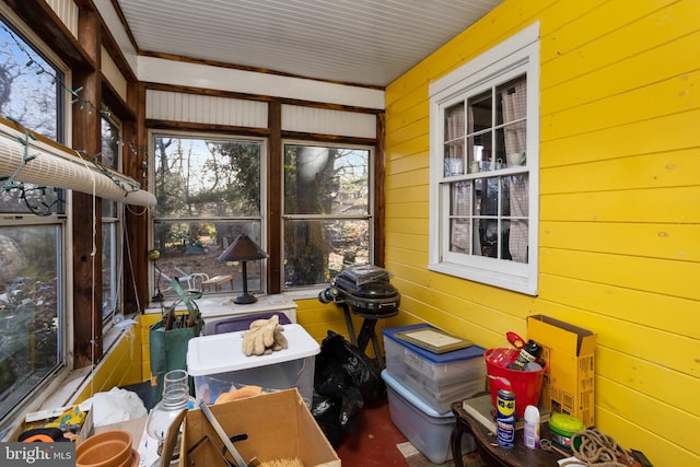 sunroom / solarium with a healthy amount of sunlight