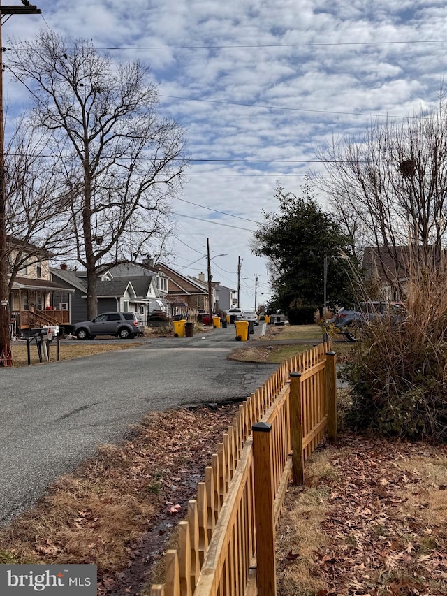 view of road