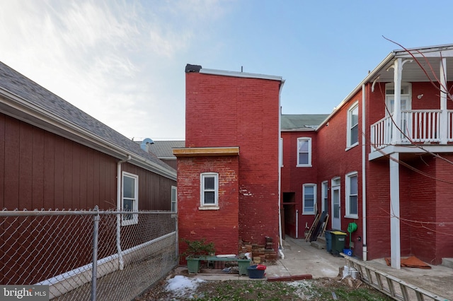 view of rear view of property