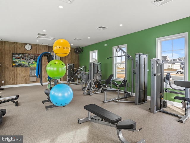view of exercise room
