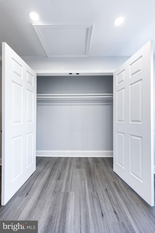 view of closet