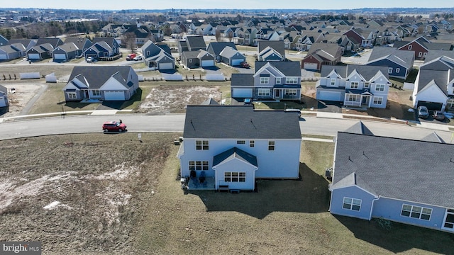 birds eye view of property featuring a residential view