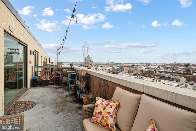 view of patio featuring an outdoor hangout area