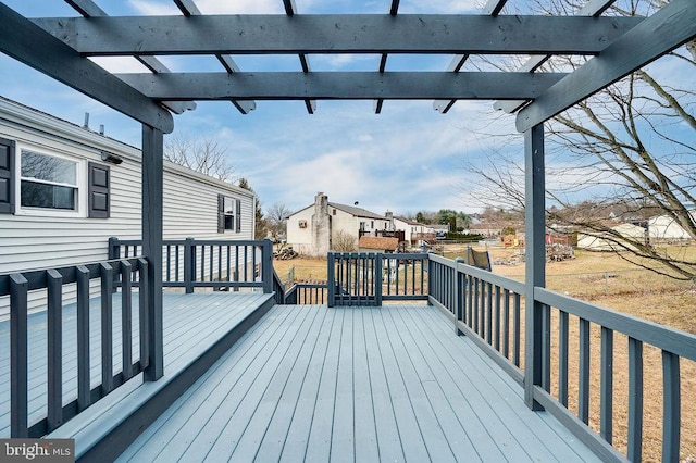 view of wooden terrace