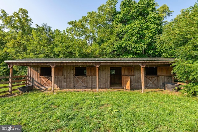 view of stable