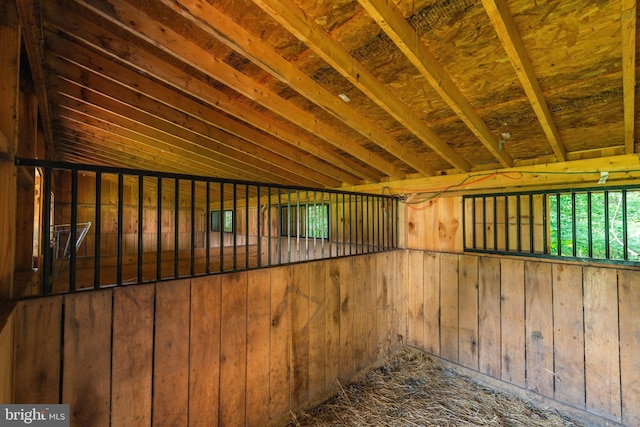 view of horse barn