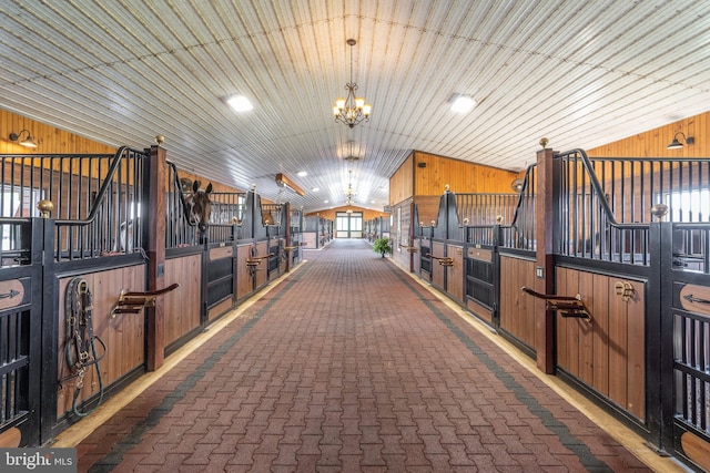 view of horse barn