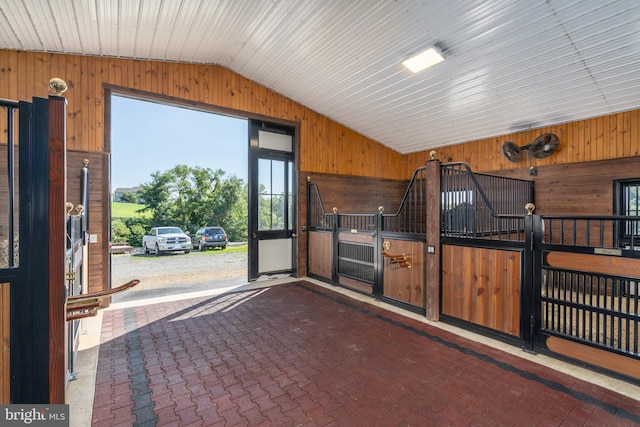 view of horse barn