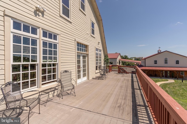 view of wooden terrace