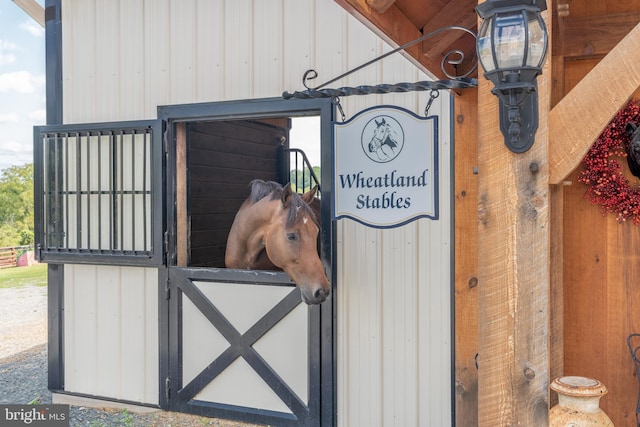 view of stable