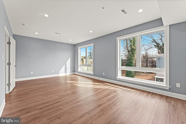 interior space featuring light wood-type flooring