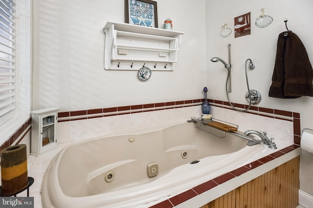 full bath featuring a tub with jets