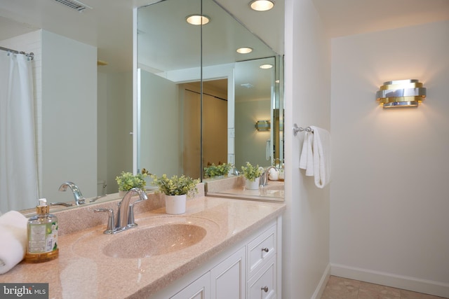 bathroom with vanity