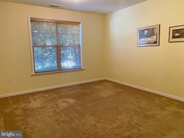 view of carpeted empty room