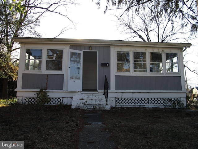 view of front of home