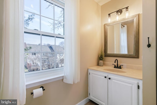 bathroom featuring vanity