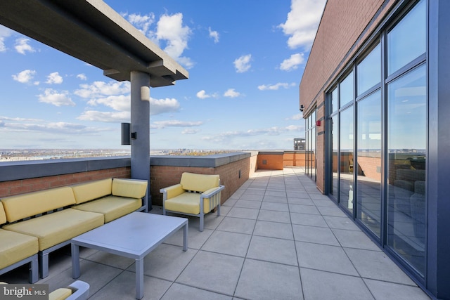 view of patio / terrace featuring an outdoor hangout area