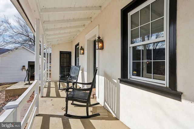 view of balcony