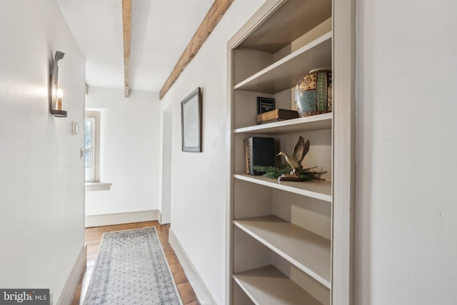 hallway featuring light hardwood / wood-style floors