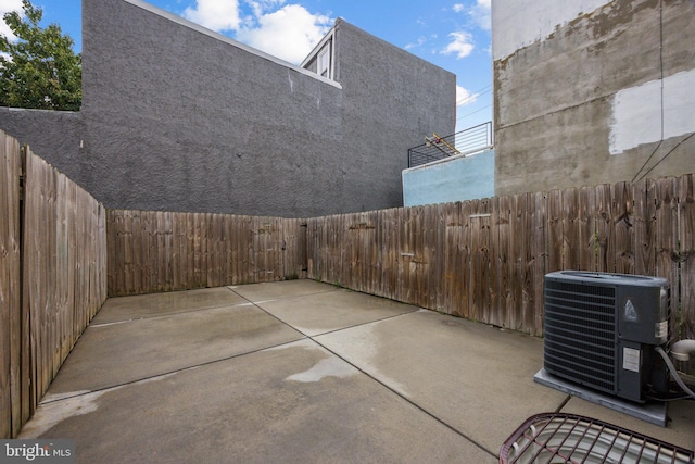 view of patio / terrace with central AC