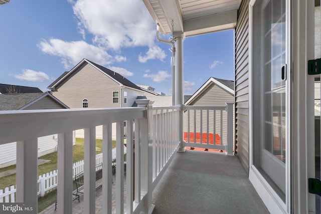 view of balcony