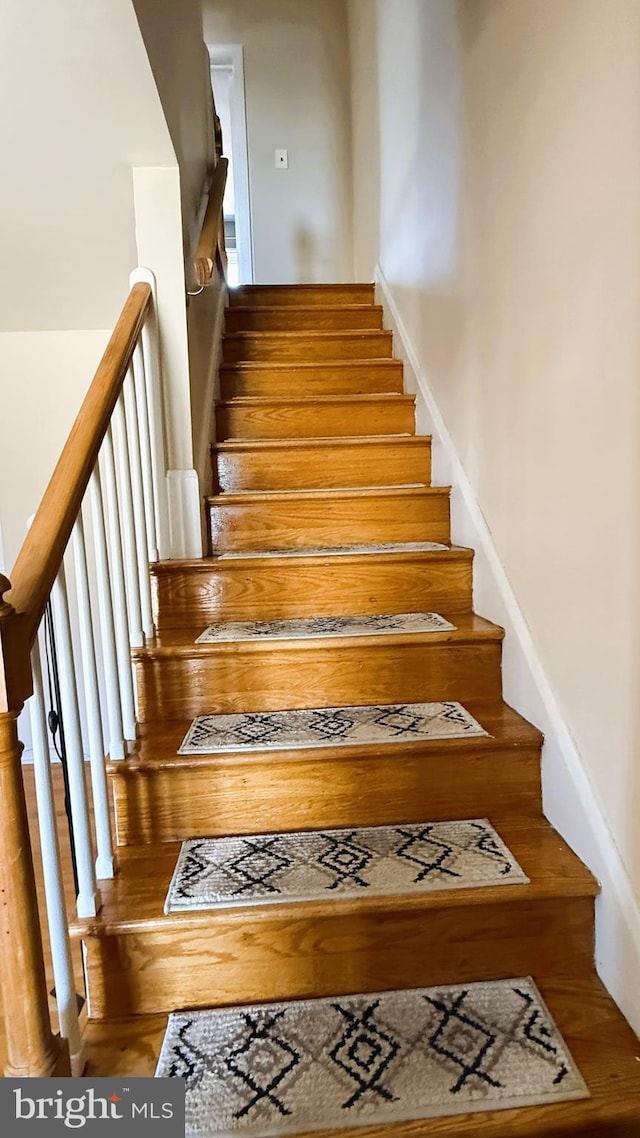 view of staircase