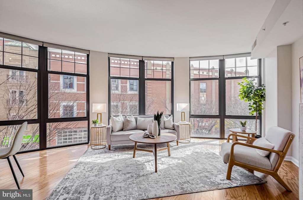 view of sunroom