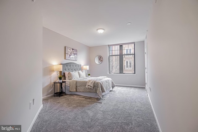 bedroom featuring carpet flooring