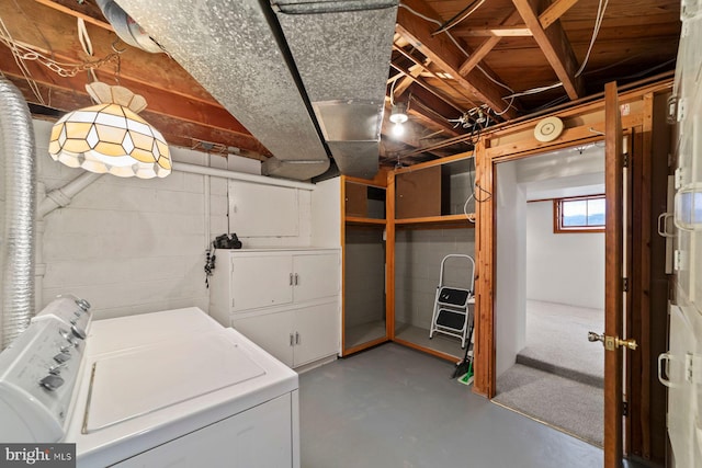 laundry area featuring independent washer and dryer