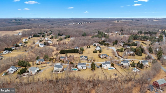 birds eye view of property