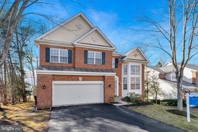 view of property with a garage