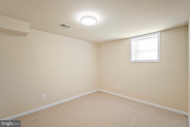 view of carpeted empty room