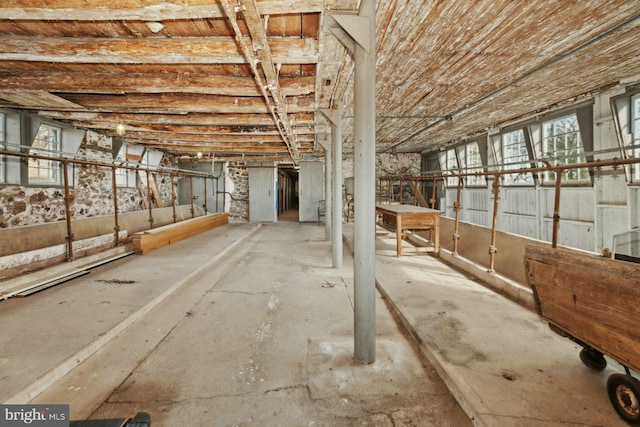 view of basement