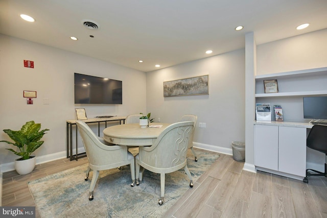 view of dining area