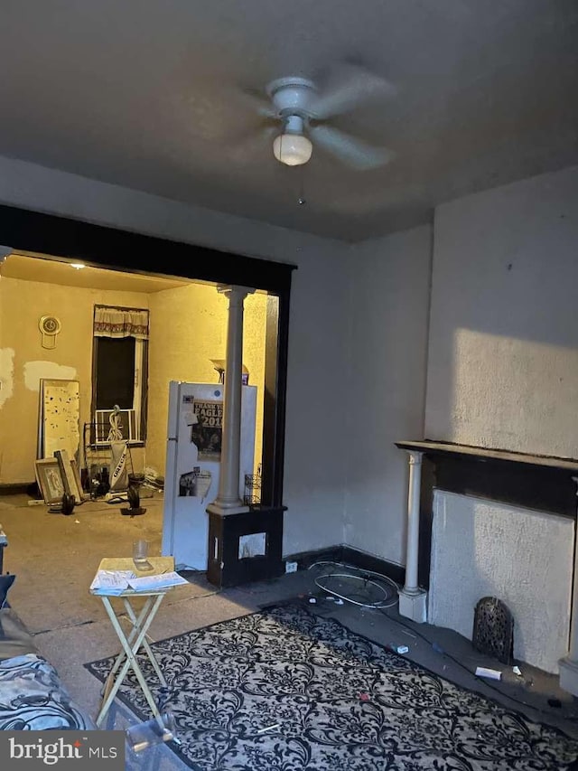 view of unfurnished living room