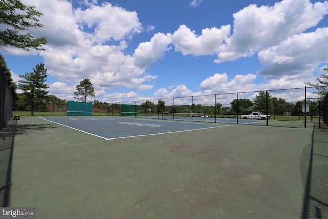 view of tennis court