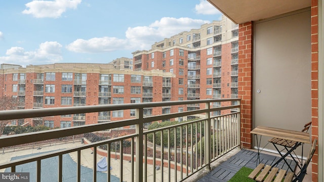 view of balcony