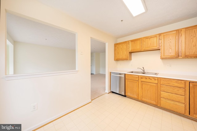 kitchen featuring dishwasher and sink