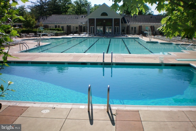 pool featuring a patio