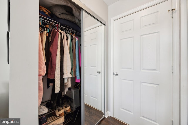 view of closet