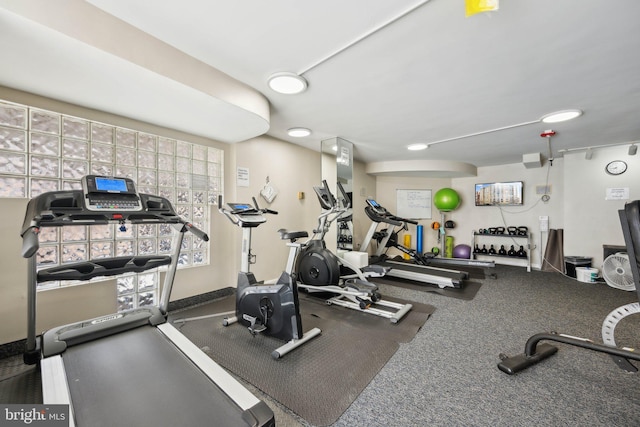 view of exercise room