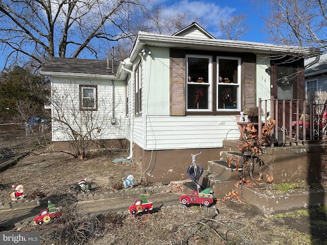 view of side of home