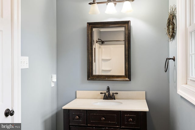 bathroom with vanity