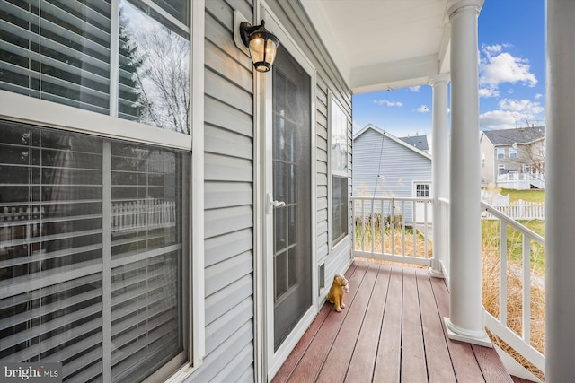 view of balcony