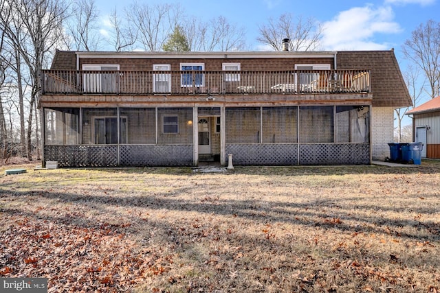 338 Blue Heron Rd, Dover, DE 19904 - rear view of house with a lawn